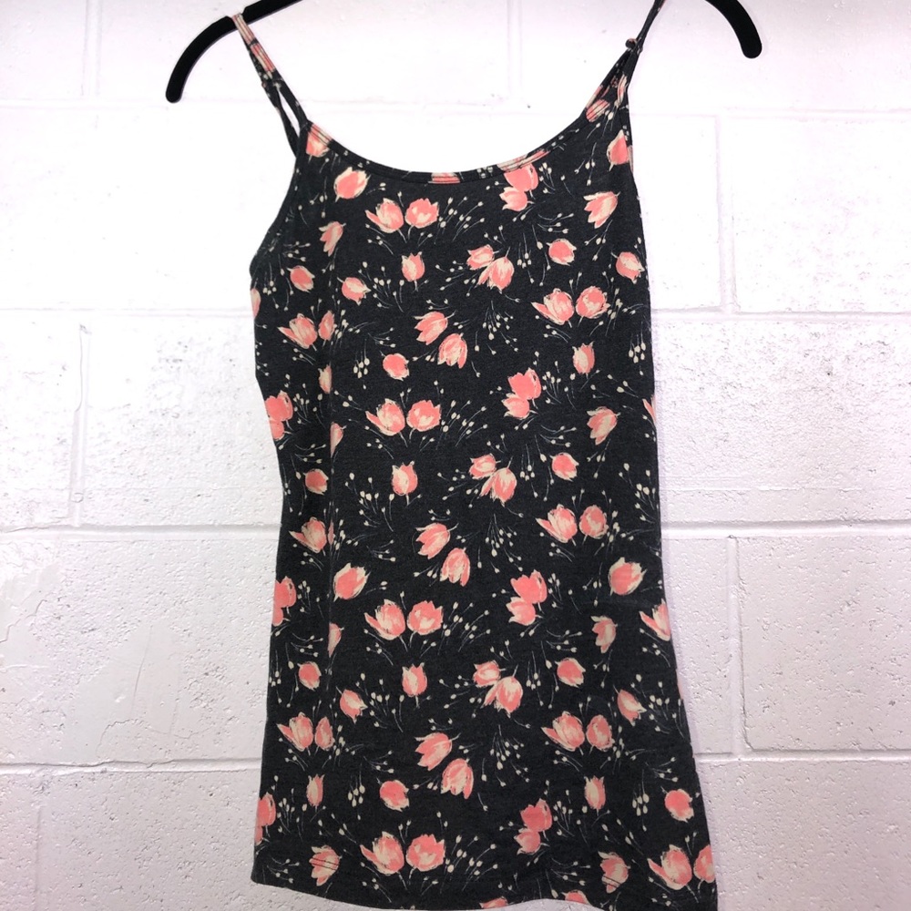 NOLLIE soft, flower patter, spaghetti strap top